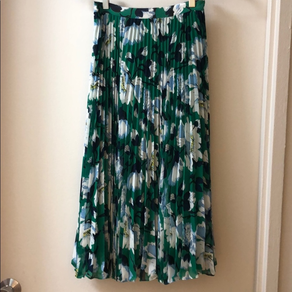 Maeve by Anthropologie floral pleated skirt